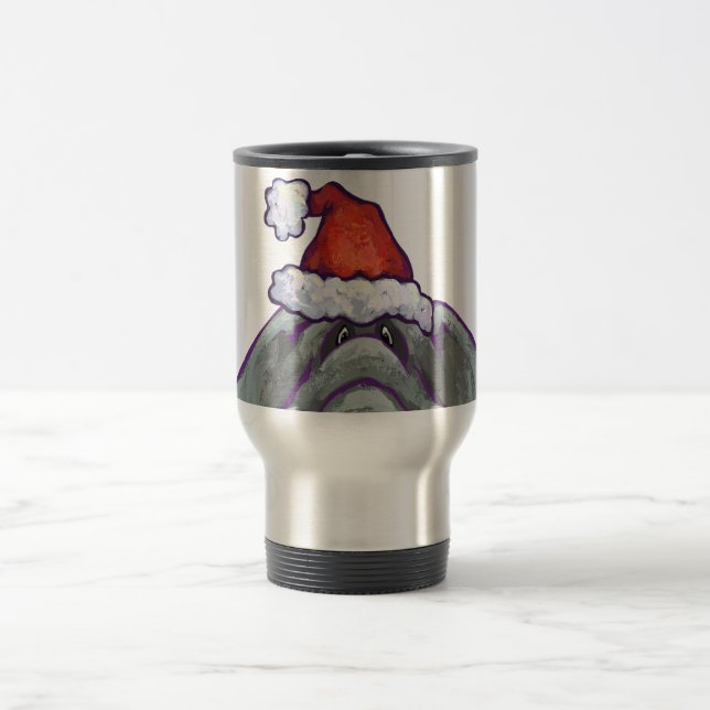 Elephant Christmas Travel Mug (Center)