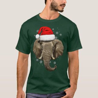 Elephant Christmas Zoo Safari Keeper Animal lover T-Shirt