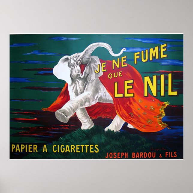 Elephant cigarettes-1900 poster (Front)
