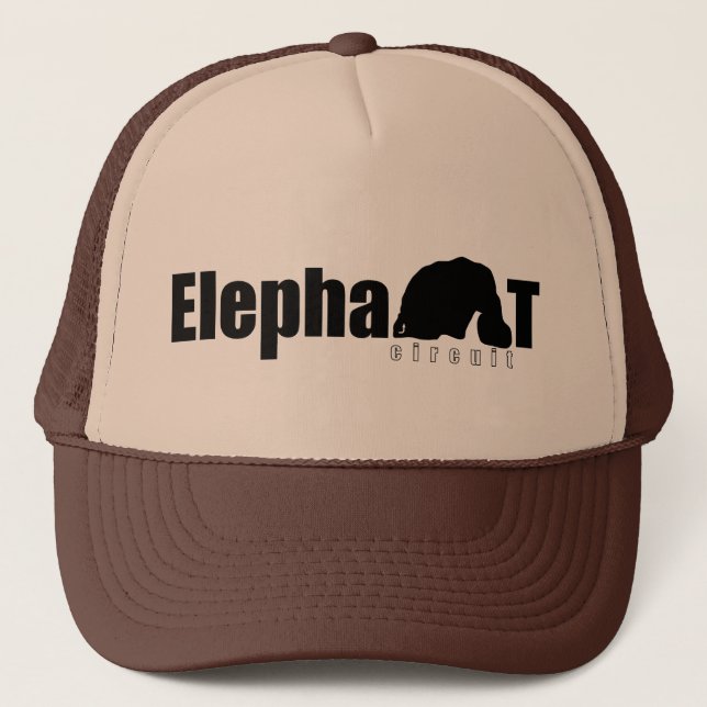 Elephant Circuit Trucker Hat (Front)