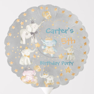 Elephant Circus Birthday Party Balloon