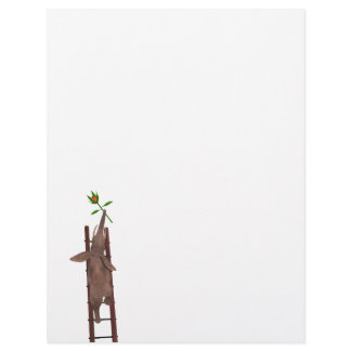 Elephant climbing a ladder
