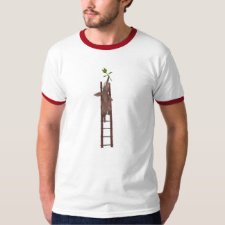 Elephant climbing a ladder T-Shirt