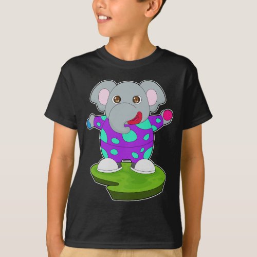 Elephant Clown T_Shirt