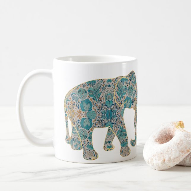 Elephant Coffee Mug (With Donut)