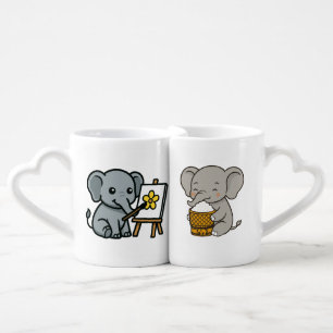 elephant  coffee mug set