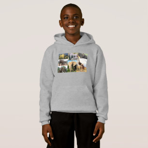 Elephant Color Photo Hoodie