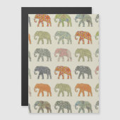 Elephant Colorful Animal Pattern Contemporary (Front/Back)
