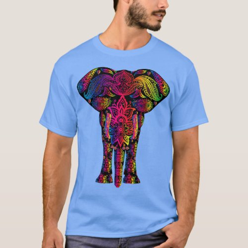 Elephant Colorful Body T_Shirt