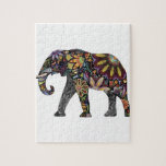 Elephant Colorful Jigsaw Puzzle at Zazzle