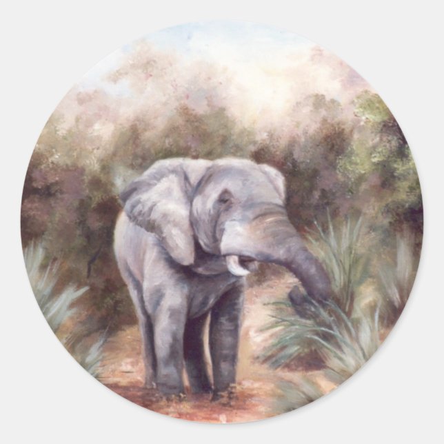 Elephant COMING THROUGH Sticker (Front)