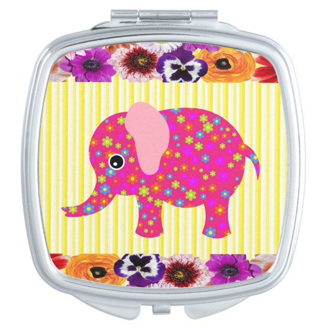 Elephant Compact Mirror (Front)