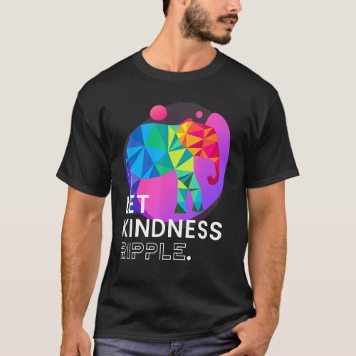 Elephant Compassion Kindness Ripple Mindfulness Me T_Shirt