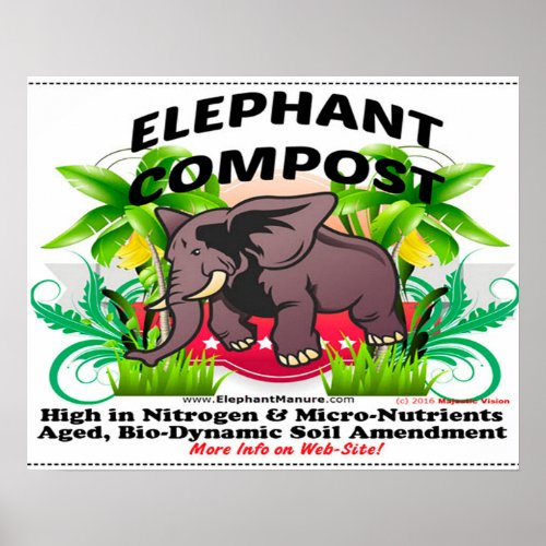 Elephant Compost Poster