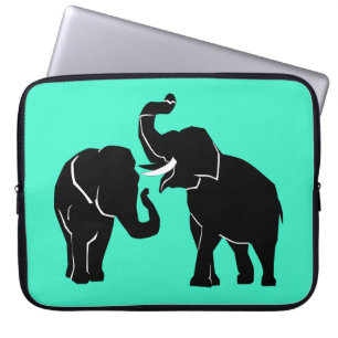 Elephant Couple Laptop Sleeve Choose Color
