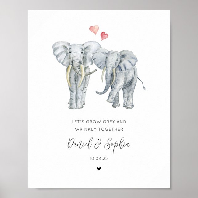 Elephant Couple Poster (Front)