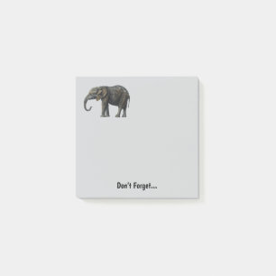 Elephant Cute Memo Post It Personal Note Pad