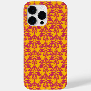Elephant damask mauve golden orange  Case-Mate iPhone 14 pro max case