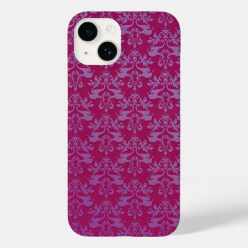 Elephant damask purple red iphone Case_Mate iPhone 14 case