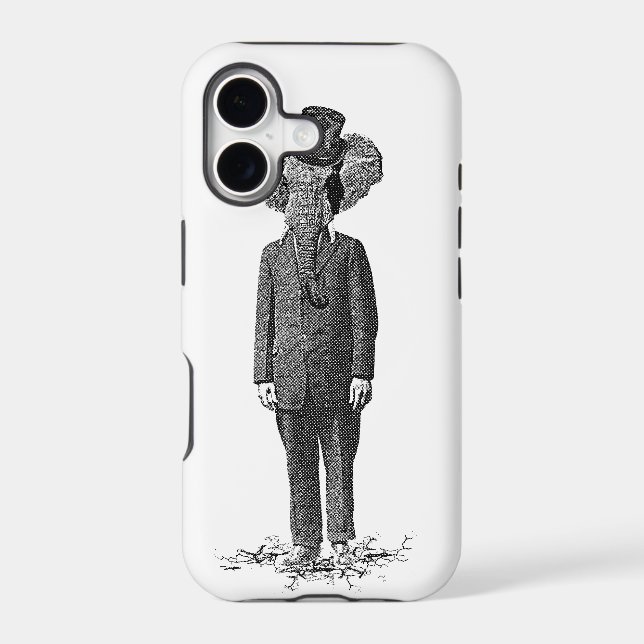 Elephant dandy iphone case (Back)