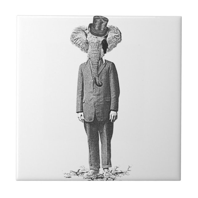Elephant dandy tile (Front)