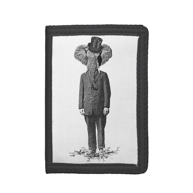 Elephant dandy tri-fold wallet (Front Vertical)