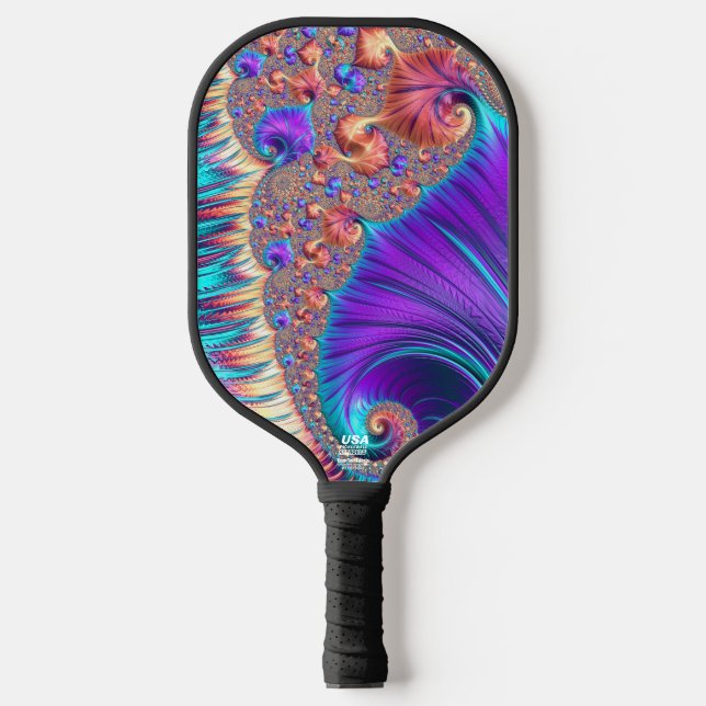 Elephant Dazzle - USA Pickle Ball approved paddle (Front)