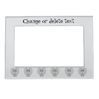 Elephant Design Any Colour Background Magnetic Frame