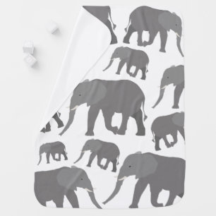 Elephant Design Baby Blanket