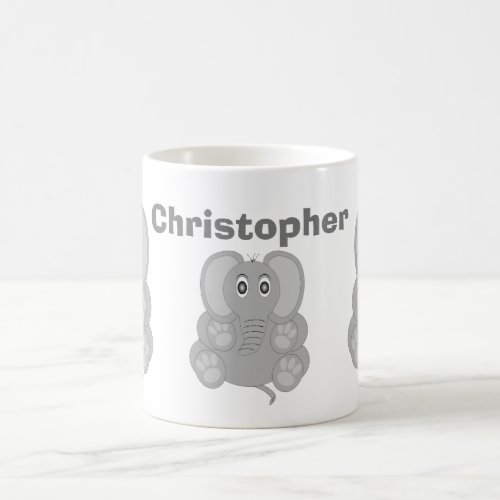 Elephant Design Coffee Mug