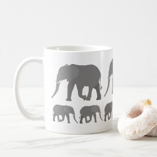 Elephant Design Coffee Mug