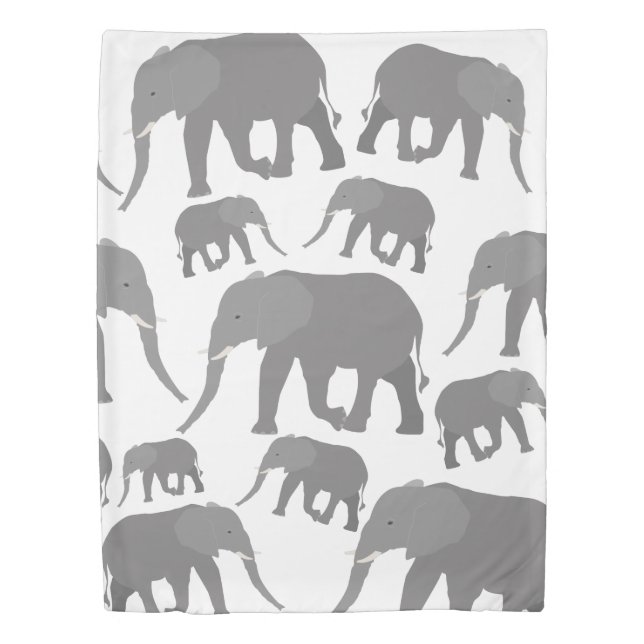 Elephant Design Duvet Cover (Front)