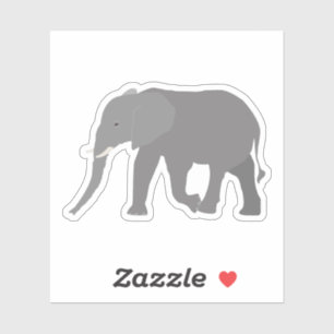 Elephant Design Sticker