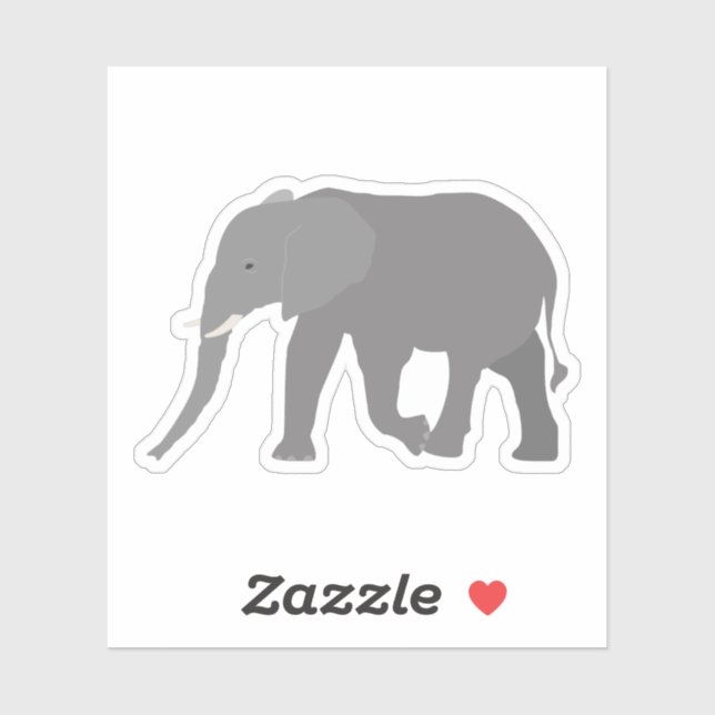 Elephant Design Sticker (Sheet)