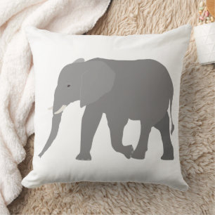 Elephant Design Throw Pillow