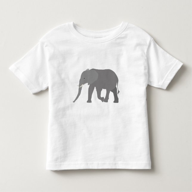 Elephant Design Toddler T-shirt (Front)