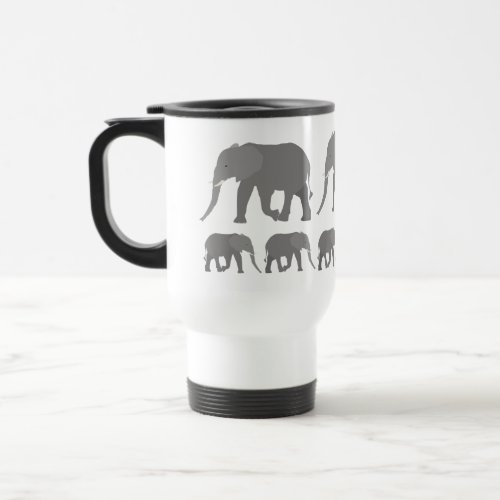 Elephant Design Travel Mug
