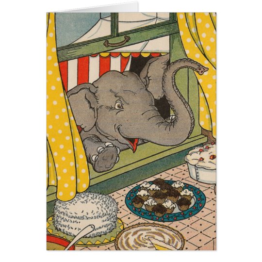 Elephant Desserts Card