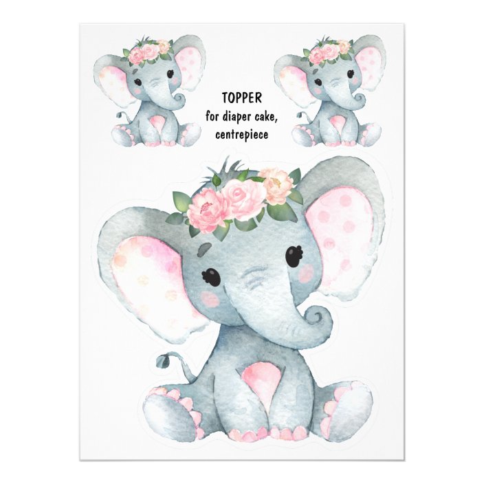 diaper cake toppers for girl