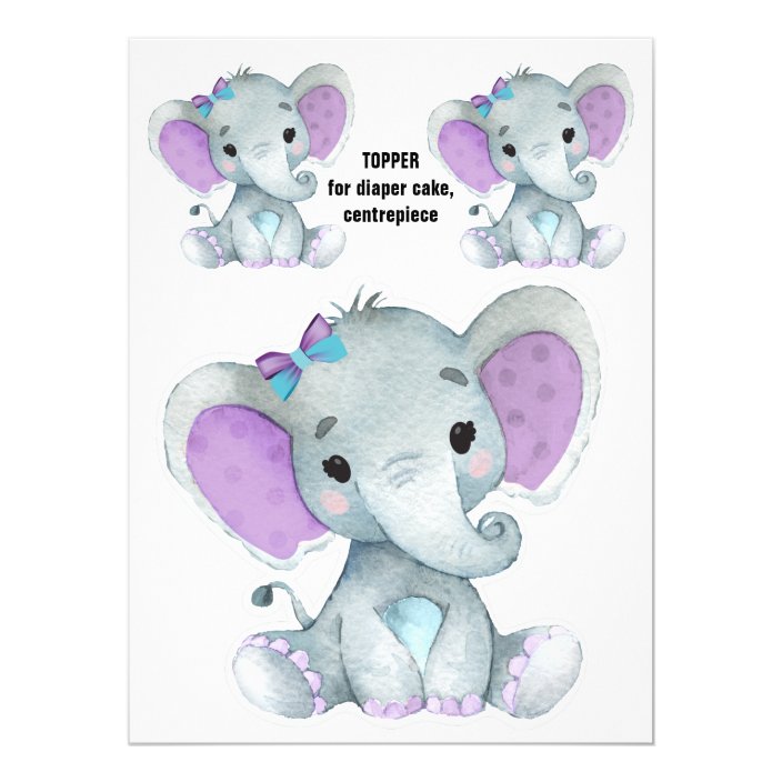 elephant diaper cake centerpieces