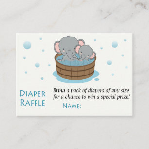 Elephant Diaper Raffle Tickets
