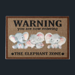 Elephant Doormat, Elephant Lovers Welcome Mat Gift<br><div class="desc">- Cleaning our doormats is easy! Simply shake,  shake,  shake to remove any loose debris.
- Great gift for housewarming/ new home</div>