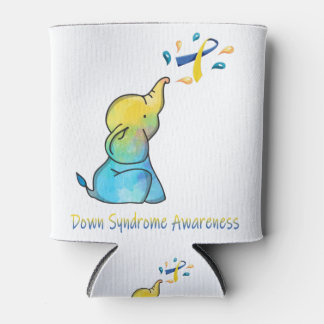 Elephant Down Syndrome Awareness Support Gifts Can Cooler