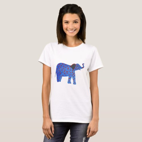 Elephant Drawing Basic T_Shirt
