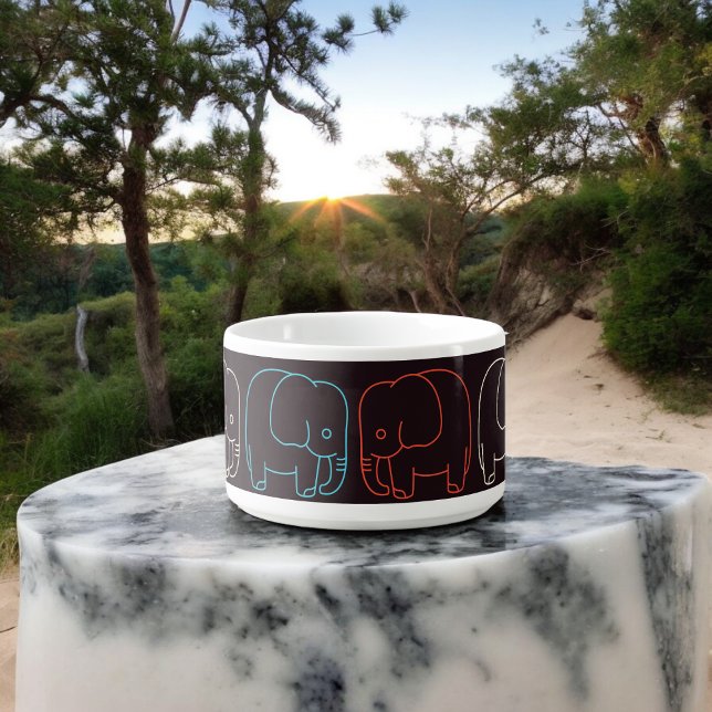 Elephant Drawing Bowl (Chili Bowl)