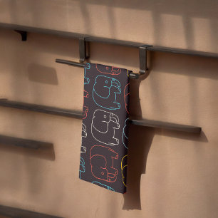 Elephant Drawing Kitchen Towel