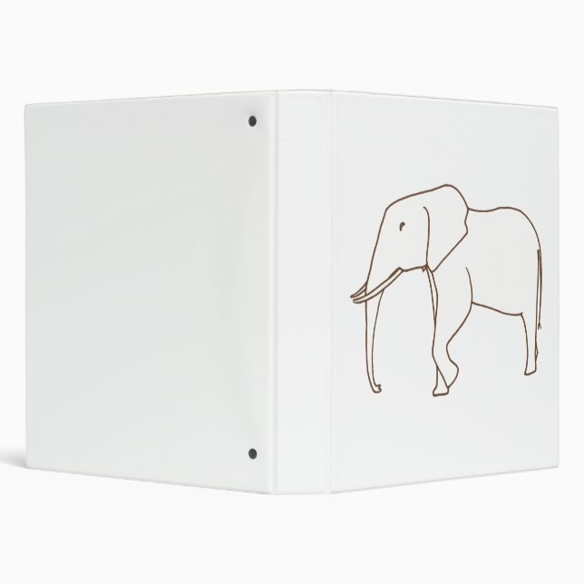 Elephant Drawing School Binders (Background)