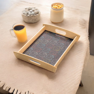 Elephant Drawing Serving Tray