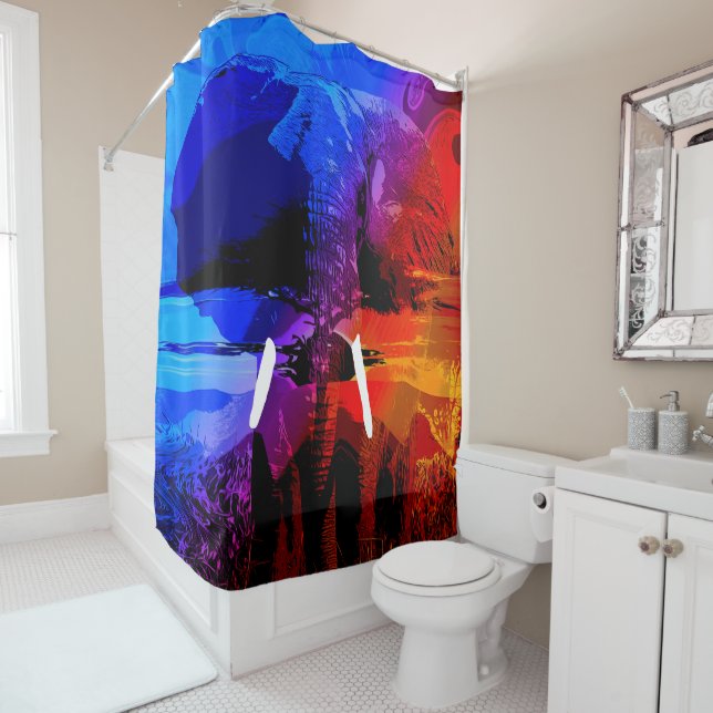 Elephant Dream  Shower Curtain (In Situ)