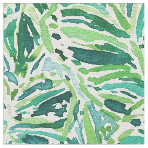 ELEPHANT EARS Green Tropical Leaves Fabric